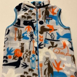 VGUC • Patagonia Synchilla Fleece Vest in Arctic Kin/Pebble Grey • 5T